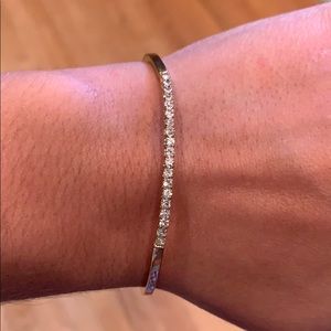 Gold plated rhinestone bracelet